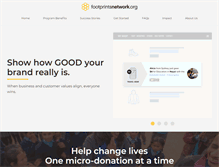 Tablet Screenshot of footprintsnetwork.org